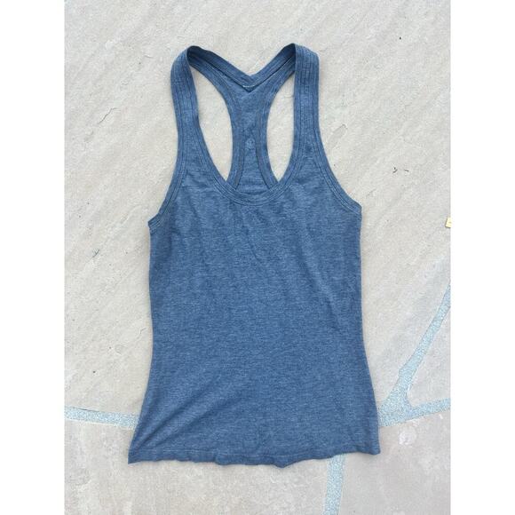 Lululemon Racerback Tank Top in Heather Gray Woman Size XS No Size Dot - Picture 1 of 3